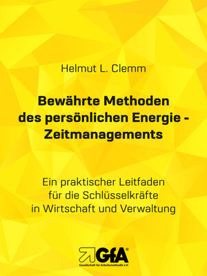 cover image of Bewährte Methoden des persönlichen Energie- Zeitmanagements